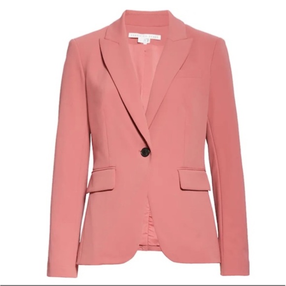 NWT Veronica Beard Mauve Pink Cutaway Dickey Jacket Size 2 - Picture 4 of 6